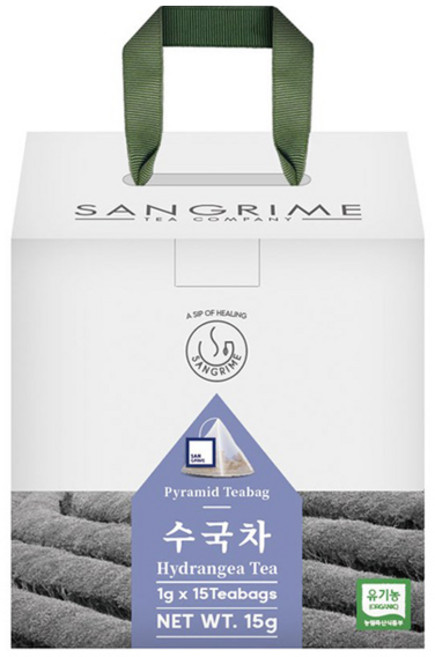 산그리메 유기농 수국차 삼각티백 선물용패키지, 15개입, 1개, 1g