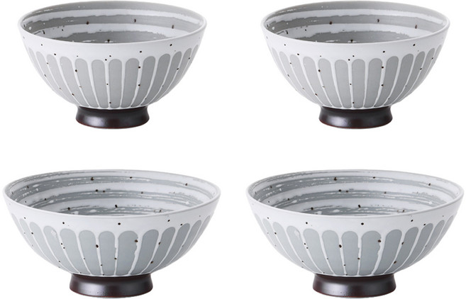 아이린도 프리미엄 공기 대접 2인 식기세트, 인발수, 공기 2p + 대접 2호 2p, 1세트