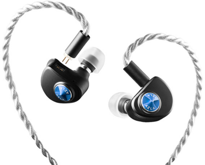 아즈라 호라이즌2 고음질 유선 이어폰, 타이탄 블랙 + 블루, AZL HRZ2(BL)