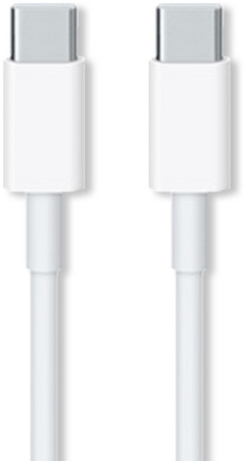 언박싱 C타입-C타입 맥북 아이패드 노트북 애플 호환 100W 초고속 충전 데이터전송 케이블, 2m, 1개, 화이트