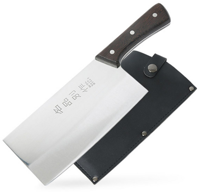 칼백화점 중식도 200mm + 칼집 세트, 1세트, 칼 + 칼집