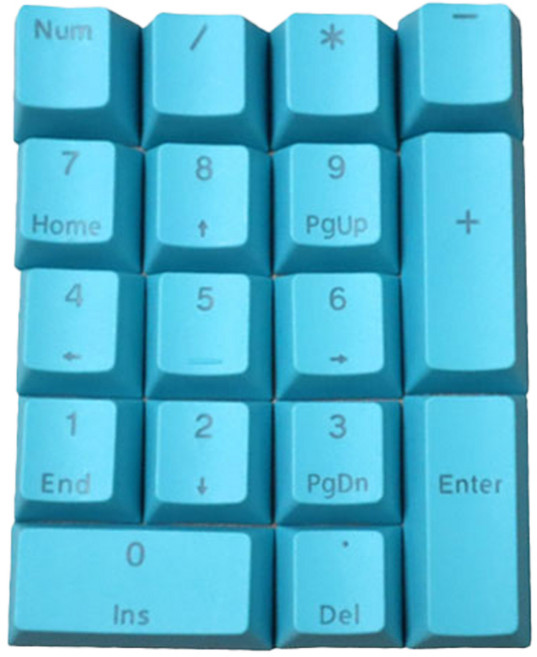 데이소이 포인트 숫자 키보드 PBT 키캡, 02 스카이