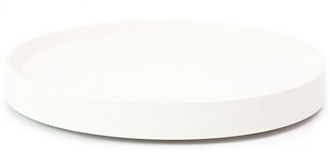 네이처안 바퀴달린 이동식 원형 받침대, 화이트, 1개