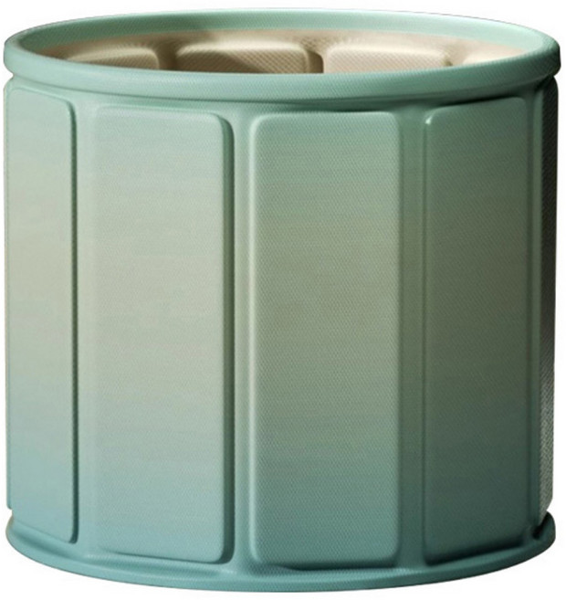 레벤픽 가정용 접이식 반신욕조, 그린, 1개