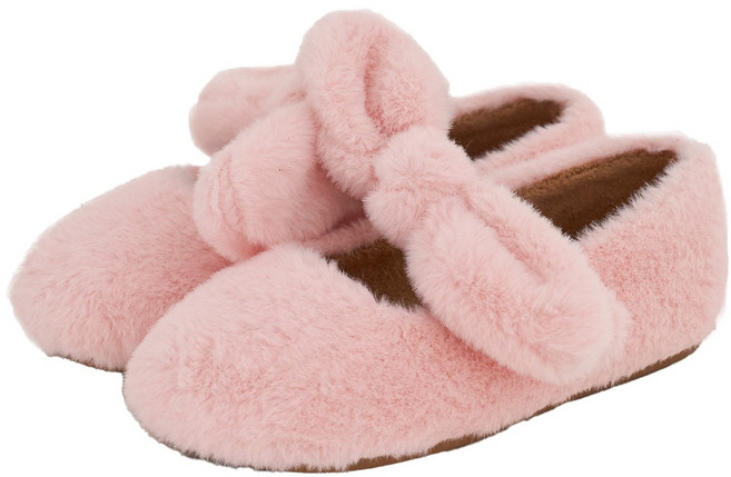 발소리 베이비잼 여아용 해피 래빗 플랫슈즈