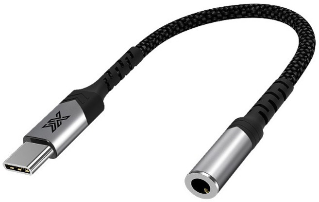 아이엑스 USB C타입 to 3.5mm 이어폰 4극 스테레오 변환 젠더, 1개, IX-CAXF/IX030