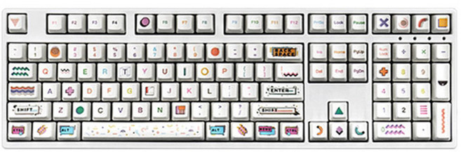 Daysoi 英文主題鍵盤 PBT 鍵帽, 單一商品, 05 裝飾主題