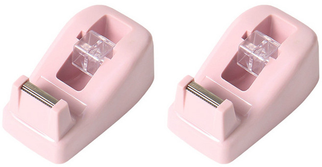 온업 파스텔 컬러 미니 테이프 디스펜서, 핑크, 2개