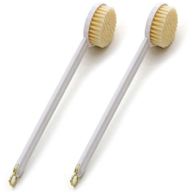 알로데 보송 바디 브러쉬, TYPE04 화이트, 1개입, 2개