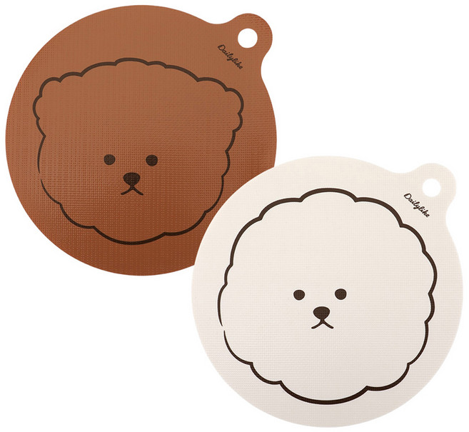 데일리라이크 데일리 인덕션 보호매트 2종 세트, 비숑, 푸들, 1세트