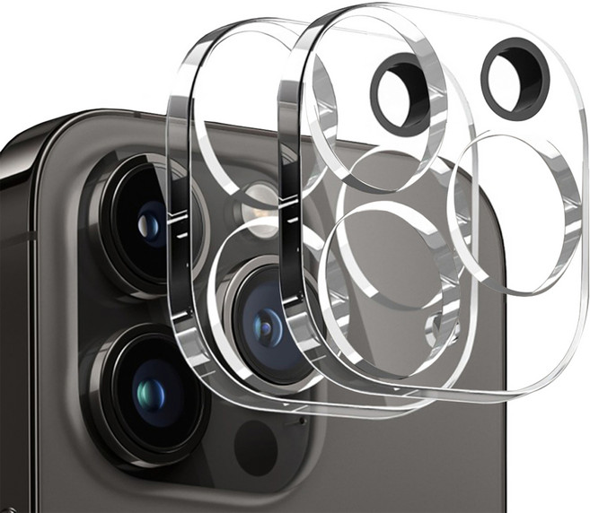 클로버나인 클로버 글라스 빛번짐 방지 카메라 렌즈 강화유리 9H 고경도 휴대폰 액정보호필름 2p, 1세트