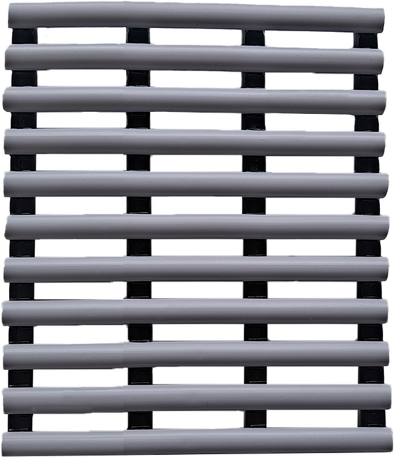 천일카페트 욕실 미끄럼방지매트 바닥 튜브형, 회색, 1개