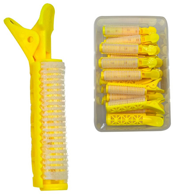 그레이거 뿌리펌 집게핀 구르프 롯드 20p, 1개, 옐로우