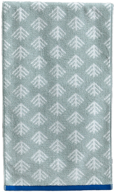 나뭇가지 패턴 면화 수건, 그린, 1개