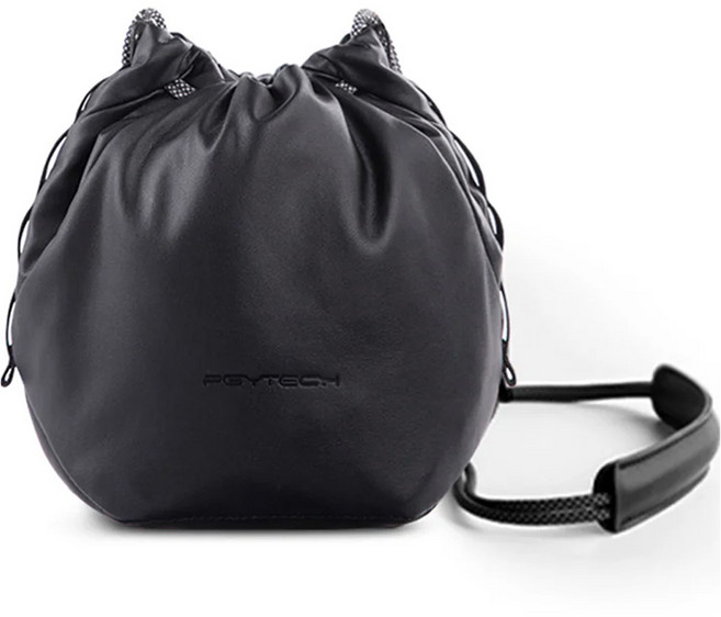 피지와이텍 원고 드로우스트링 숄더백 P-CB-264, 미드나잇블랙, 1개