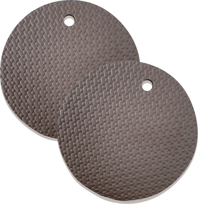 손할매 EVA 다용도 욕실 원형 소프트 방석 30 x 30 x 2.5 cm, 브라운, 2개