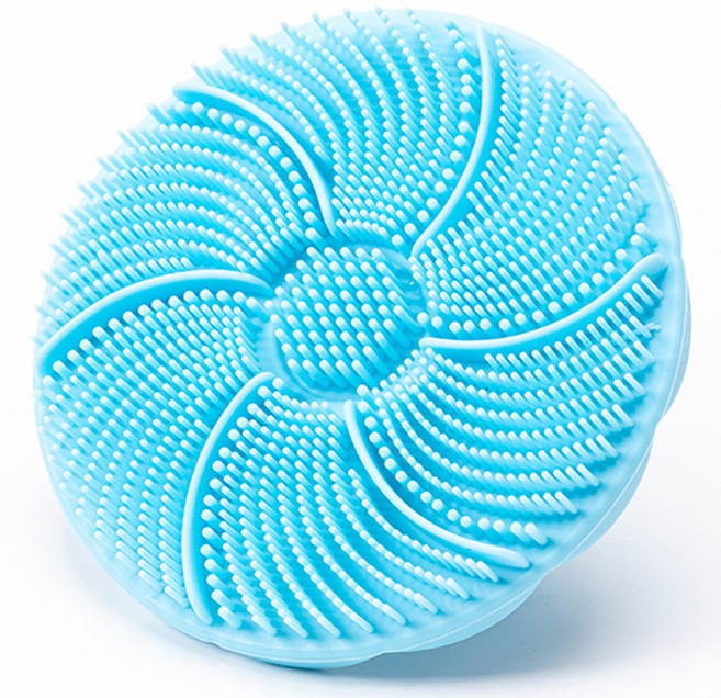 잇곰 깨끗하곰 촘촘 세안 클렌징 실리콘 브러쉬, 1개, 블루