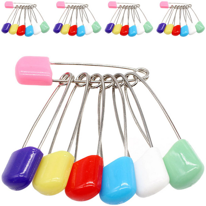 코히모 다용도 컬러 고정핀 54mm x 100p 세트 4W296, 1개, 혼합색상