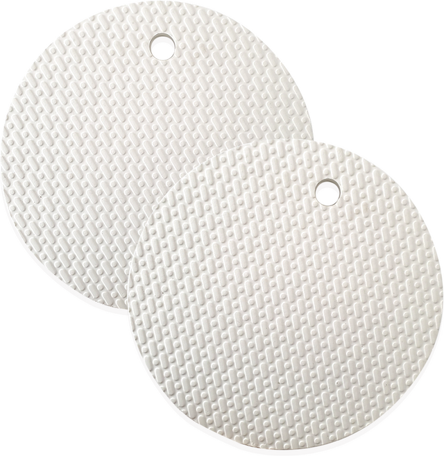 손할매 EVA 다용도 멀티 소프트 욕실 방석 원형 30 x 30 x 2.5 cm, 아이보리, 2개