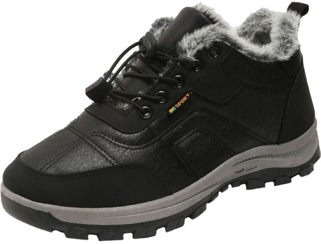 다된데 남성용 겨울 털 방한 운동화 CS275