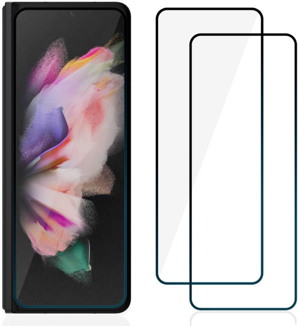 클로버나인 클로버글라스 스크래치 방지 외부전면 강화유리 휴대폰 액정보호필름 2매 세트, 1세트