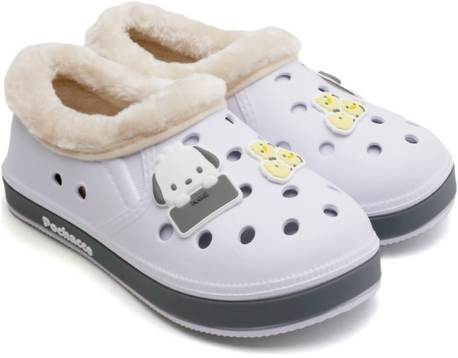 슈라모드 여성용 포차코 니즈 방한 실내화