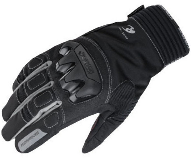 코미네 PROTECT WINTER 바이크 장갑 GK-834, BLACK + SILVER
