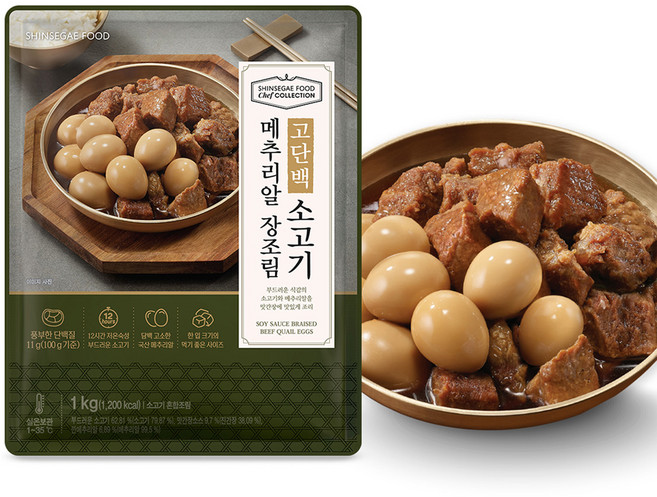 신세계푸드 고단백 소고기 메추리알 장조림, 1개, 1kg