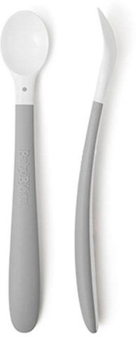 베이비뵨 유아용 피딩 이유식 스푼, 그레이, 2개