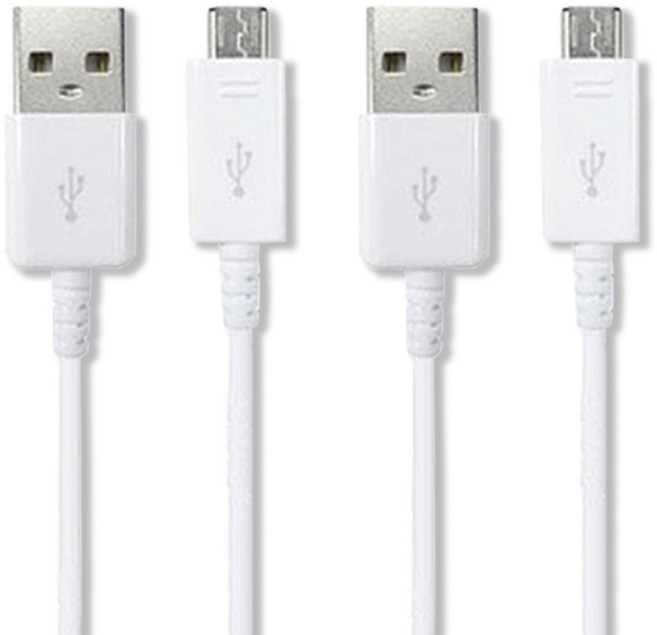 언박싱 삼성 호환 갤럭시 A타입-마이크로5핀 충전 데이터전송 케이블, 1m, 화이트, 2개