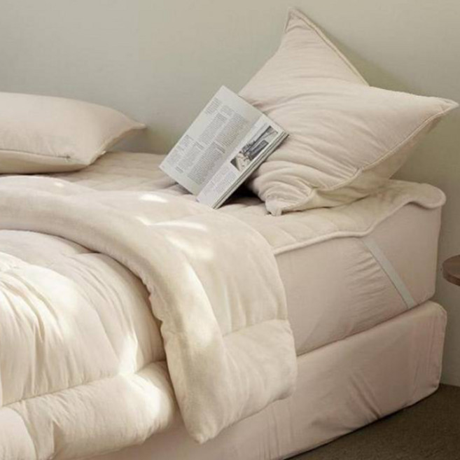 누비지오 스르륵 흡습발열 극세사 차렵이불 침구세트