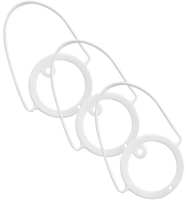 더자카 실리콘 텀블러스트랩 홀더 컵타이, 화이트, 3개