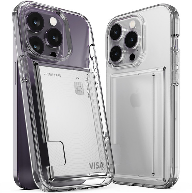 신지모루 2장 수납 에어클로 카드슬롯 휴대폰 케이스