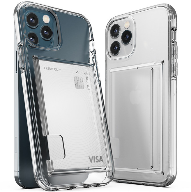 신지모루 2장 수납 에어클로 카드슬롯 휴대폰 케이스