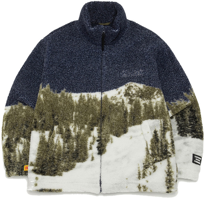 코닥어패럴 남녀공용 컬러라마 플리스 오버핏 자켓