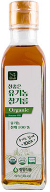 꼬손 참좋은 유기농 참기름, 180ml, 1개
