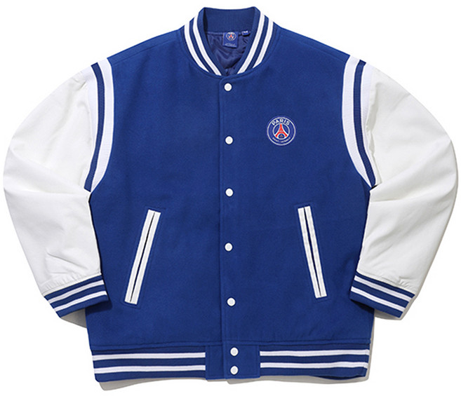 PSG Logo 棒球外套 E4JK302XBLU