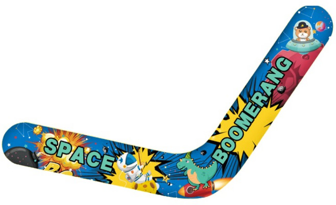 비투윈 나이그로신 캠핑게임 원반 부메랑, 블루7, 1개