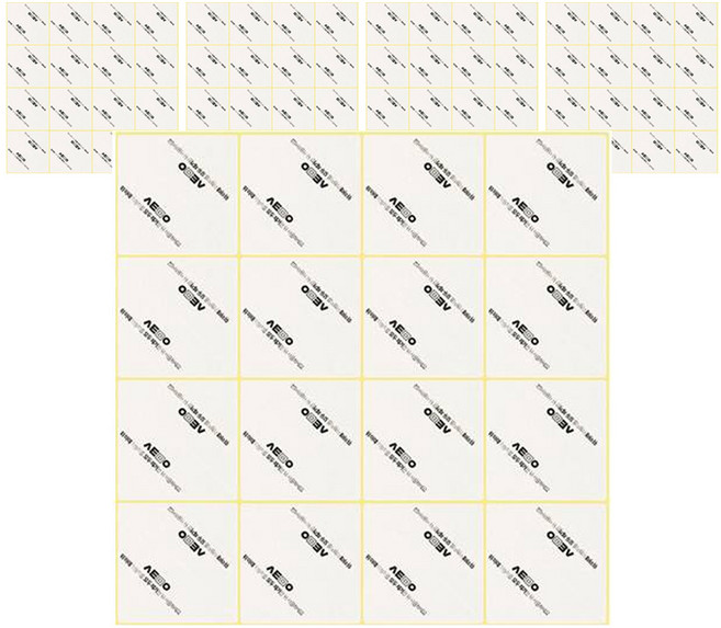 시트몰이 리무벌 양면 삼각 스티커 32p, 5개