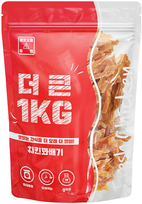 이수펫 강아지 더큰 간식, 치킨꽈배기, 1kg, 1개