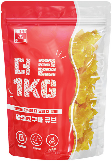 이수펫 강아지 더 큰 간식, 말랑고구마큐브, 1kg, 1개