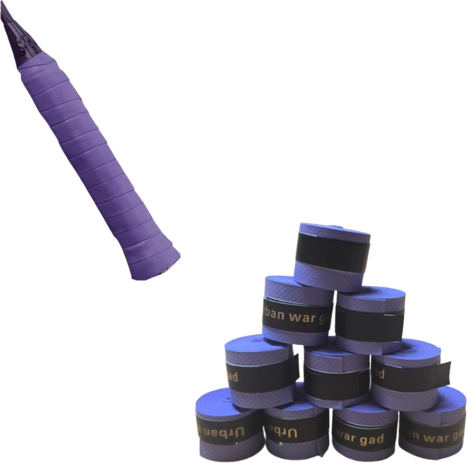 올어바웃하나 스포츠 라켓 그립 손잡이 테이프, 퍼플, 10개