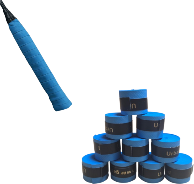 올어바웃하나 스포츠 라켓 그립 손잡이 테이프, 블루, 10개