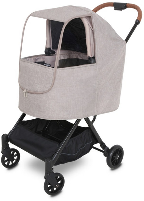 마니또펫 강아지 유모차 범용 방풍커버, 베이지, 1개