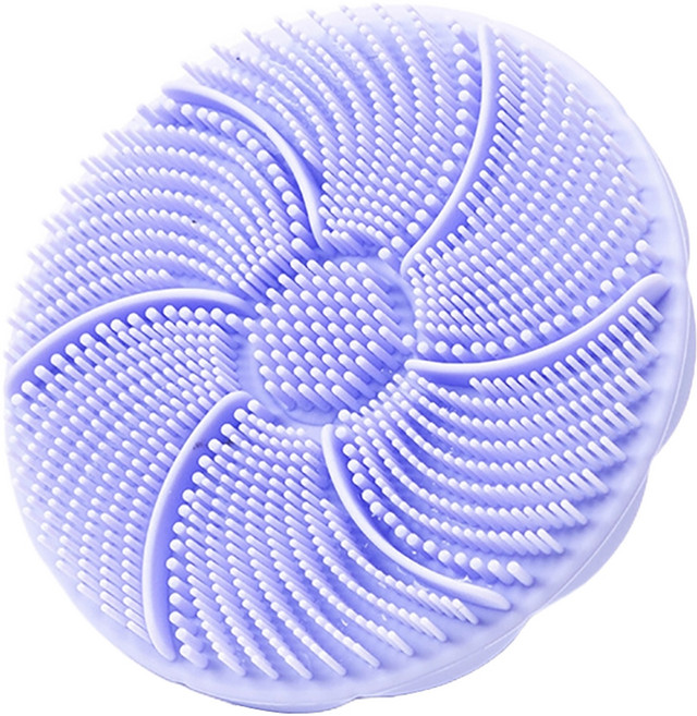 잇곰 깨끗하곰 촘촘 세안 클렌징 실리콘 브러쉬, 퍼플, 1개입, 1개
