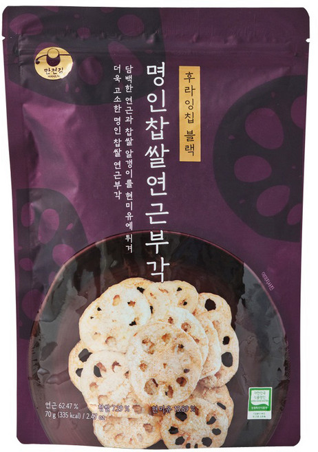 만전김 명인 찹쌀 연근부각, 70g, 1개