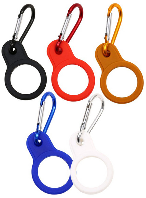 브링엔 휴대용 캠핑 등산 생수 물병 실리콘 고리 원형 5종 세트, 혼합색상, 1세트, 1단