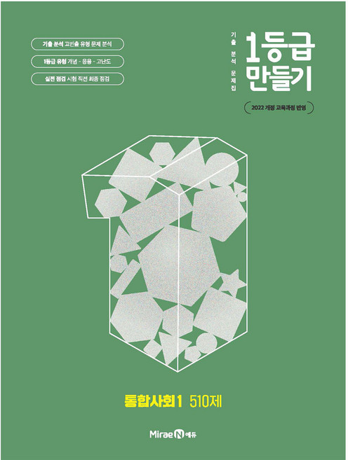 2025 1등급 만들기 고등 510제, 통합사회1, 전학년