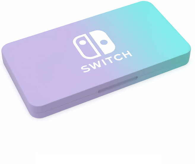 호후 닌텐도 스위치 타이틀 게임카드 칩 위치 케이스 24칸, 퍼플 + 블루, 1개
