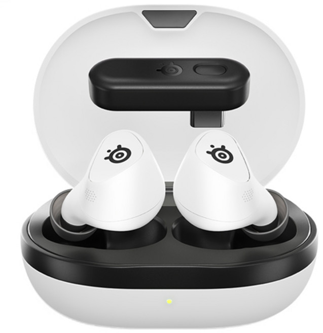 스틸시리즈 아크티스 게임버즈 무선 게이밍 블루투스 이어폰 화이트 40시간 방수가능, Arctis Gamebuds